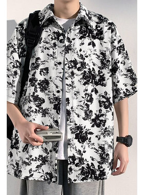 Striped collar comfortable shirt T-shirt条纹翻领舒适衬衫T恤