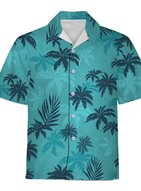 Digital Printed Casual Slim Fit Men's Shirt数码印花休闲T恤男