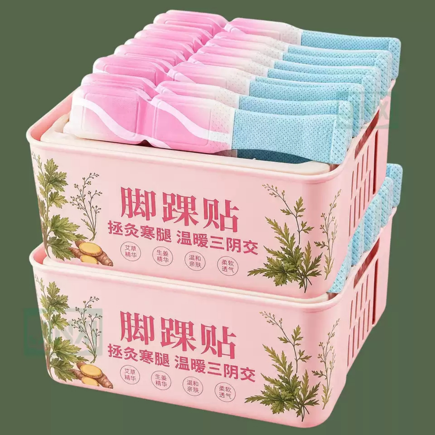 蒸汽热敷脚踝贴艾草暖足贴三荫脚贴脚踝保暖艾灸贴穴位自发热暖贴