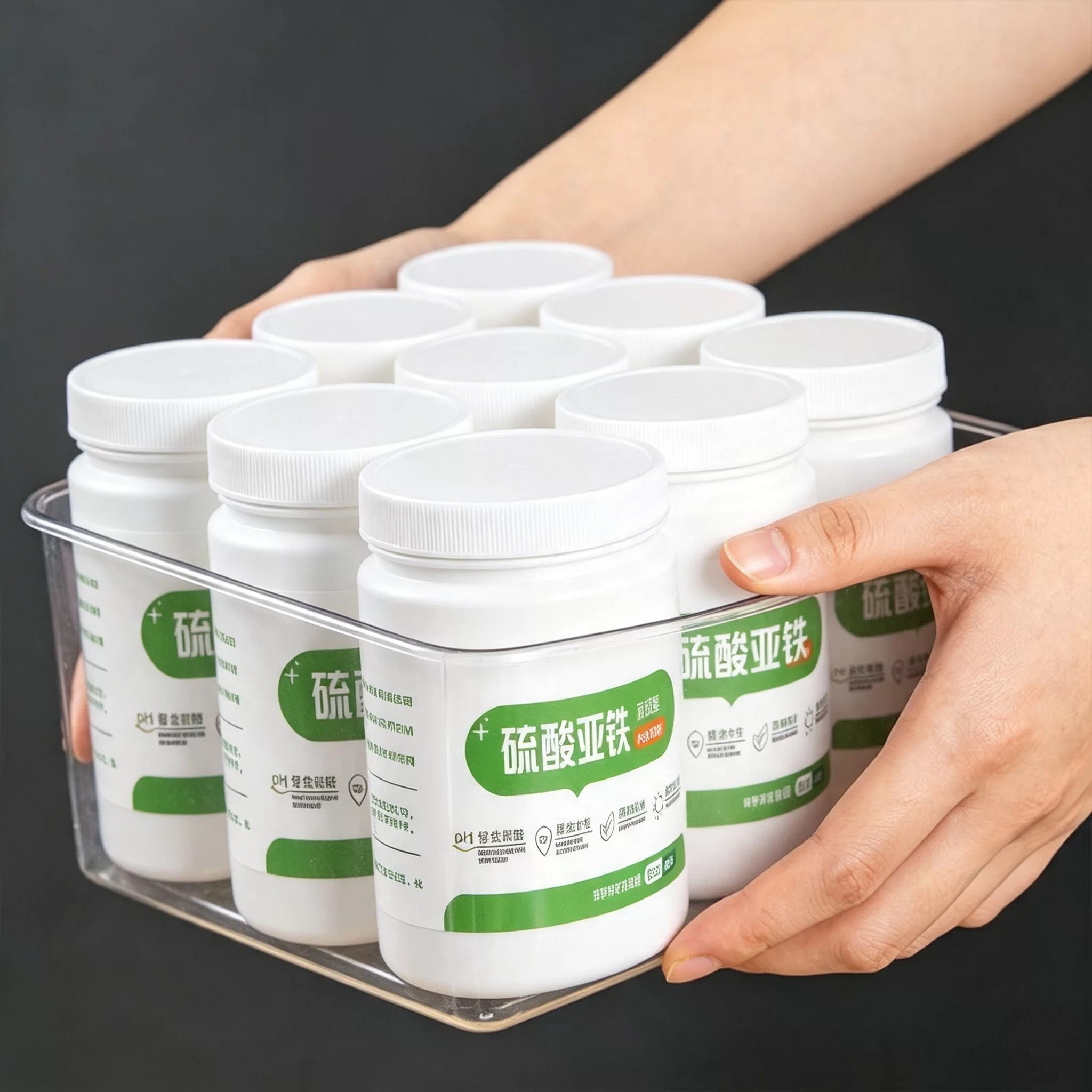 硫酸亚铁肥栀子花茉莉花富贵竹预防黄叶促生根通用型养花水溶肥料