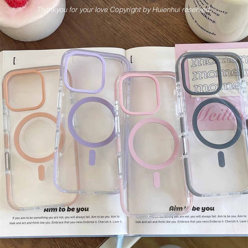 【一体拍照按键】适用苹果16promax手机壳iphone17透明防摔男女14磁吸Magsafe15pro简约13情侣男女无线充电