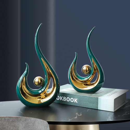 简约客厅凤凰于飞摆件电视柜酒柜家居软装饰品轻奢房间摆设