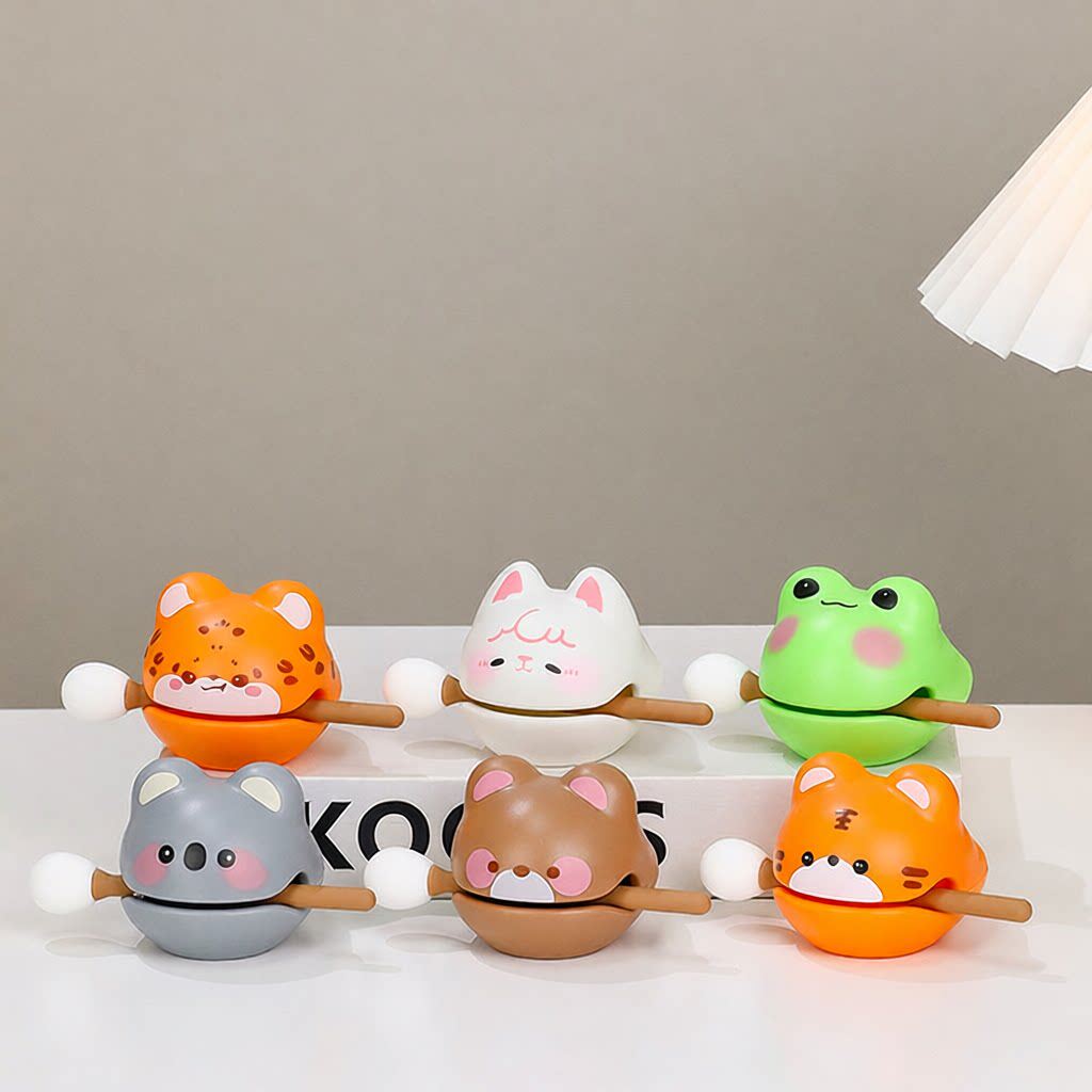 解压小木鱼摆件学生礼物可爱手工小摆件高级感办公文化创意装饰品