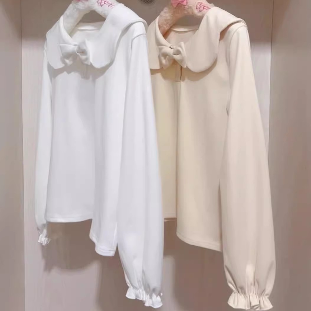 秋冬Lolita娃娃领内搭长袖打底衫