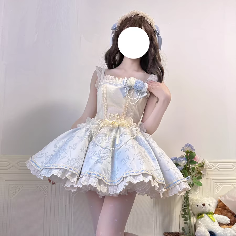 浮花游记jsk日常Lolita连衣裙