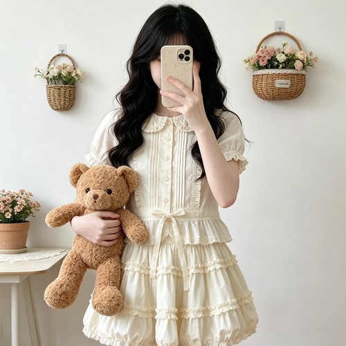 lolita夏季衬衫cla系内搭可爱女