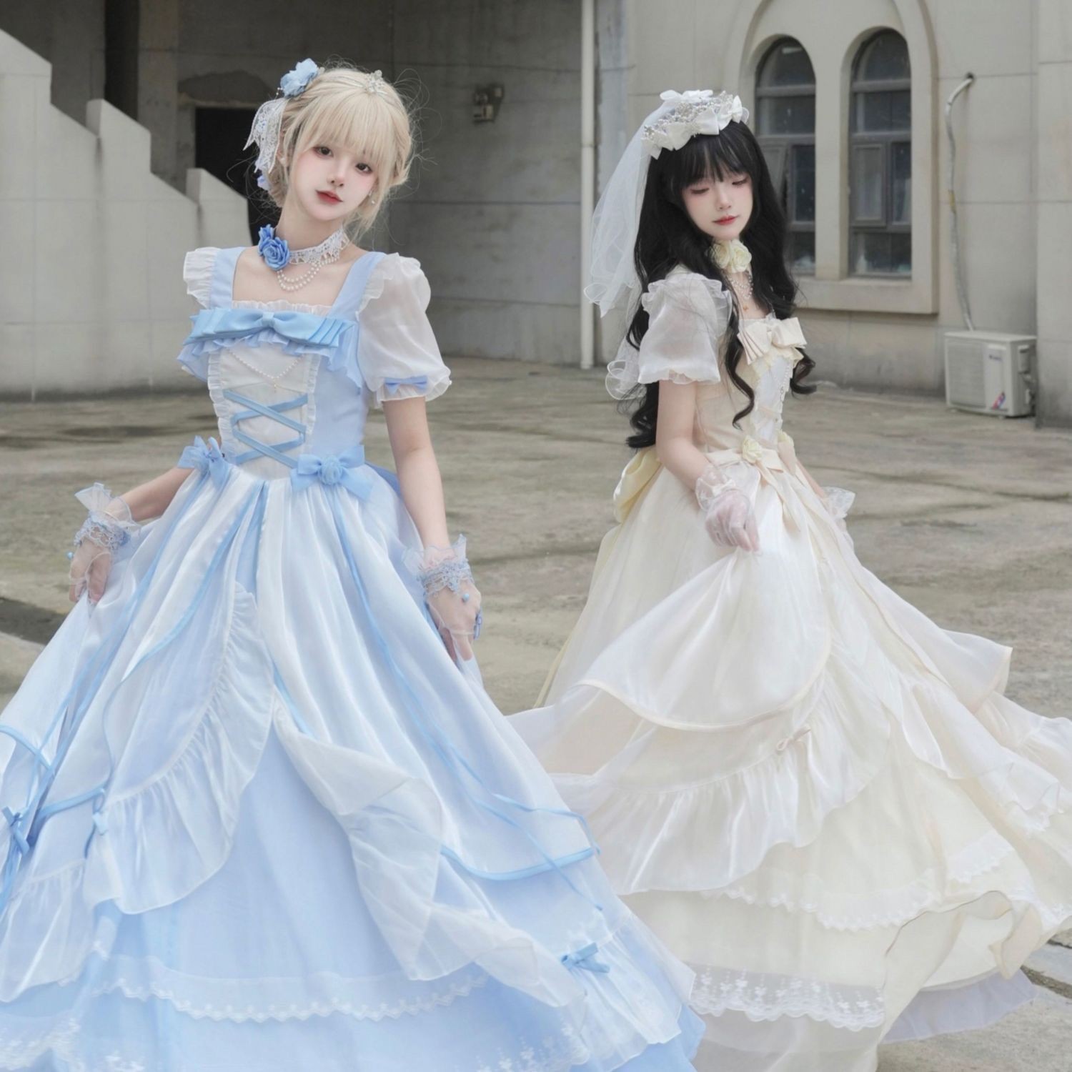 高贵优雅超仙迪士尼在逃公主长裙