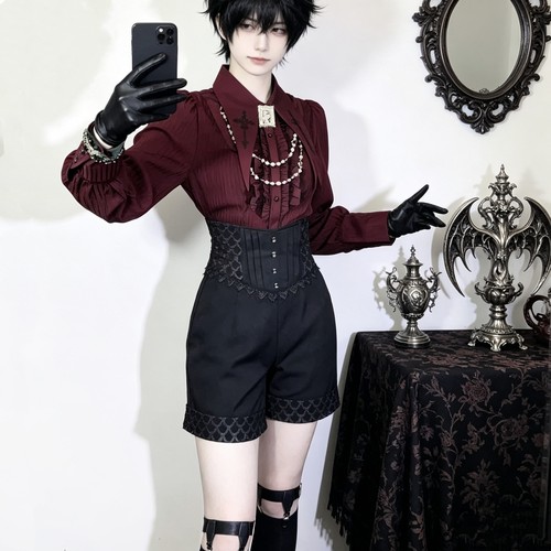 哥特风lolita骑士裤王子系长短裤