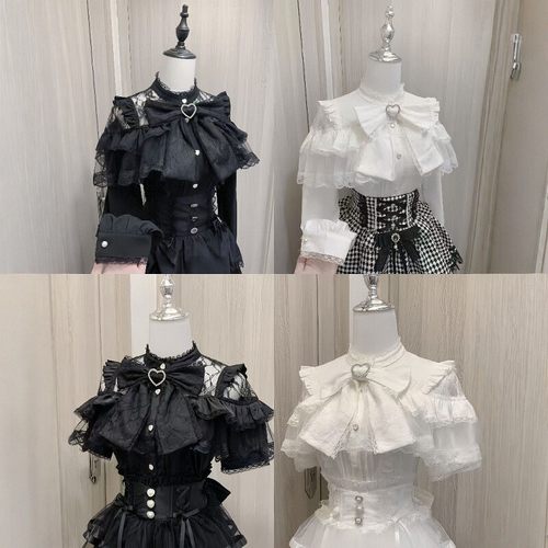日系lolita上衣蝴蝶结衬衣衬衫
