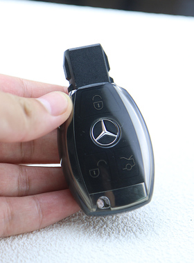 适用奔驰车钥匙套e300l包glbC260L扣gleC200L壳C级cla高档E级男女