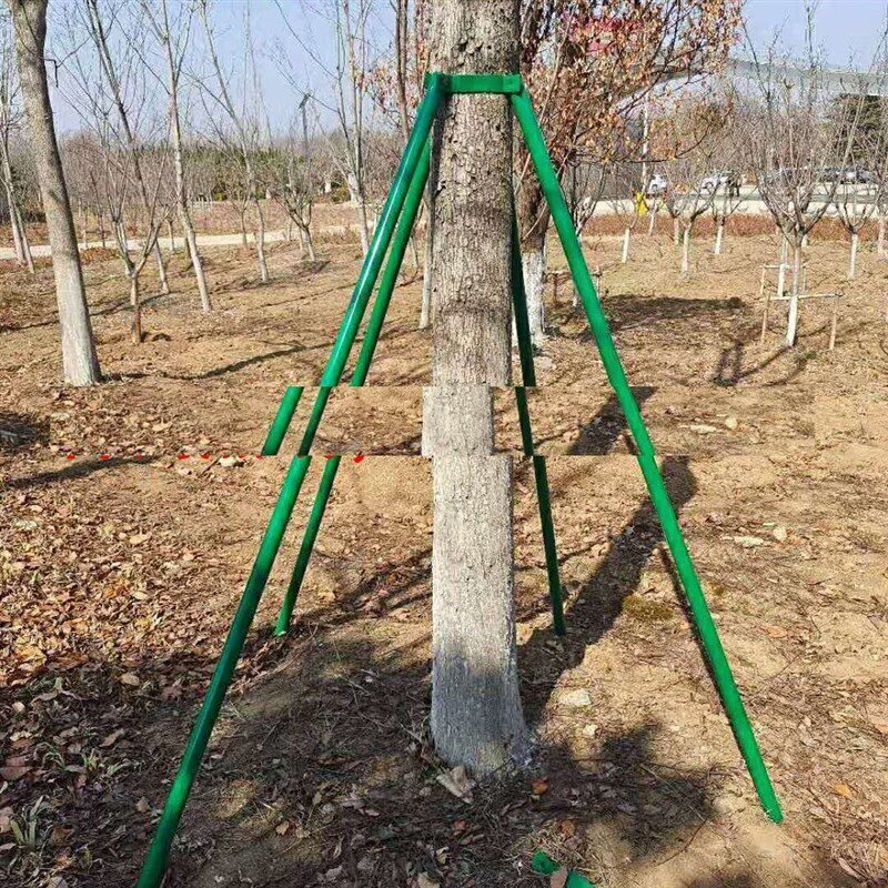 树林植树简易果园底座树木支撑架工d具强木加树固定器树木架杆捆