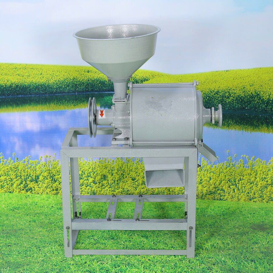 单相180家用小型磨粉机平磨式小麦荞麦豌豆磨粉机磨面机面粉碎机