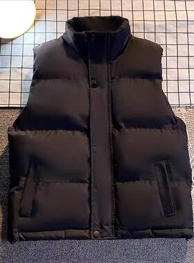 美式秋冬季韩版马甲男潮立领棉服修身加厚坎肩背心保暖马夹外套