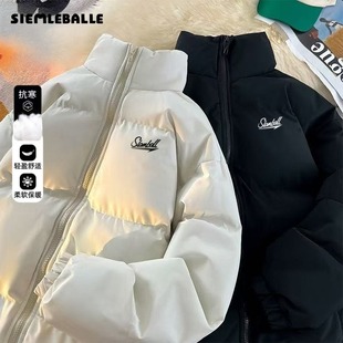 港风潮流加厚冬装 2025新款 棉袄 外套冬季 棉服棉衣保暖羽绒棉衣男士