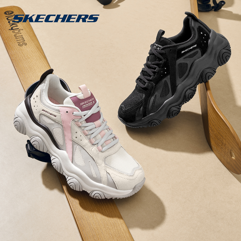 Skechers斯凯奇啵啵熊2023春季新款情侣老爹鞋女时尚休闲运动鞋男-封面