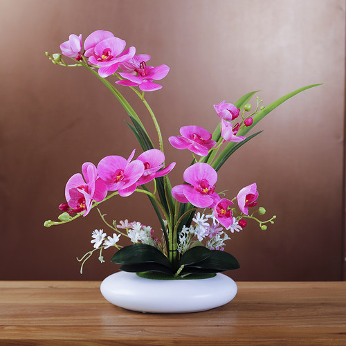 蝴蝶兰仿真花高级感逼真轻奢风