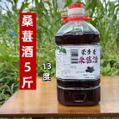 桑葚酒葚果酒农家自酿原汁女士低度甜酒微醺果酒五斤桶装
