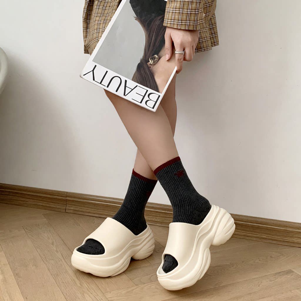 小个子34码 8CM厚底增高拖鞋女夏季外穿凉鞋海沙滩鞋凉拖鞋矮子乐