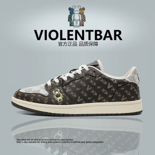 暴力熊新款轻奢时尚经典老花拼色舒适潮流百搭潮鞋休闲板鞋2409