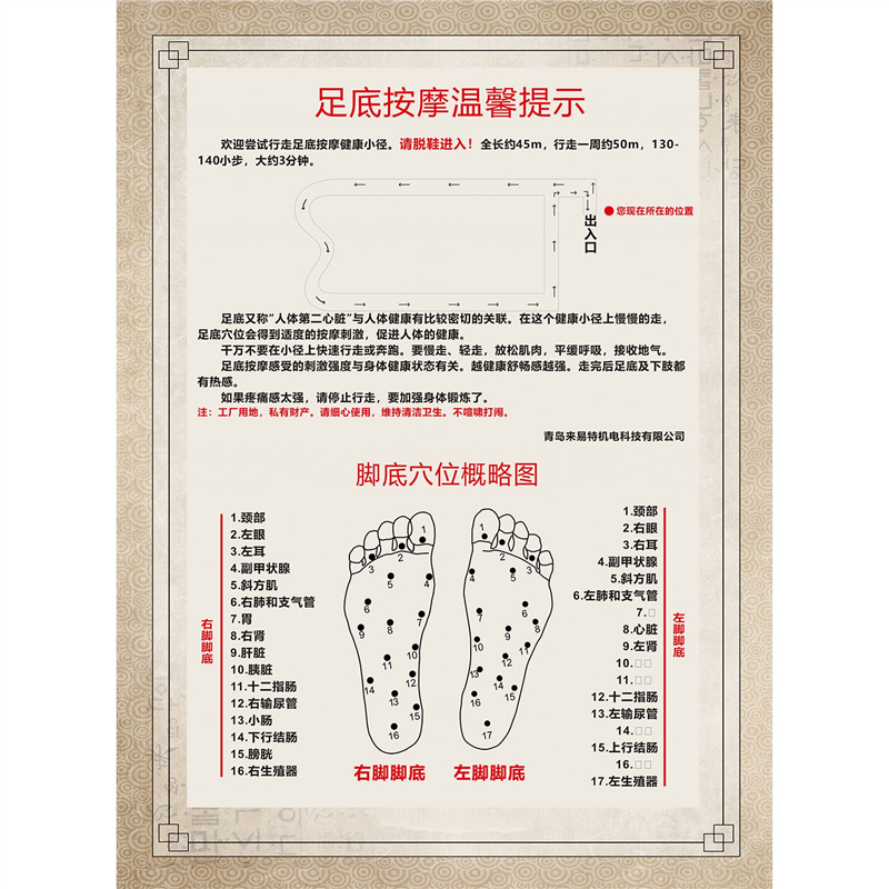 海报印制海报展板素材足底反射区穴位图脚底穴位图墙贴纸KT板
