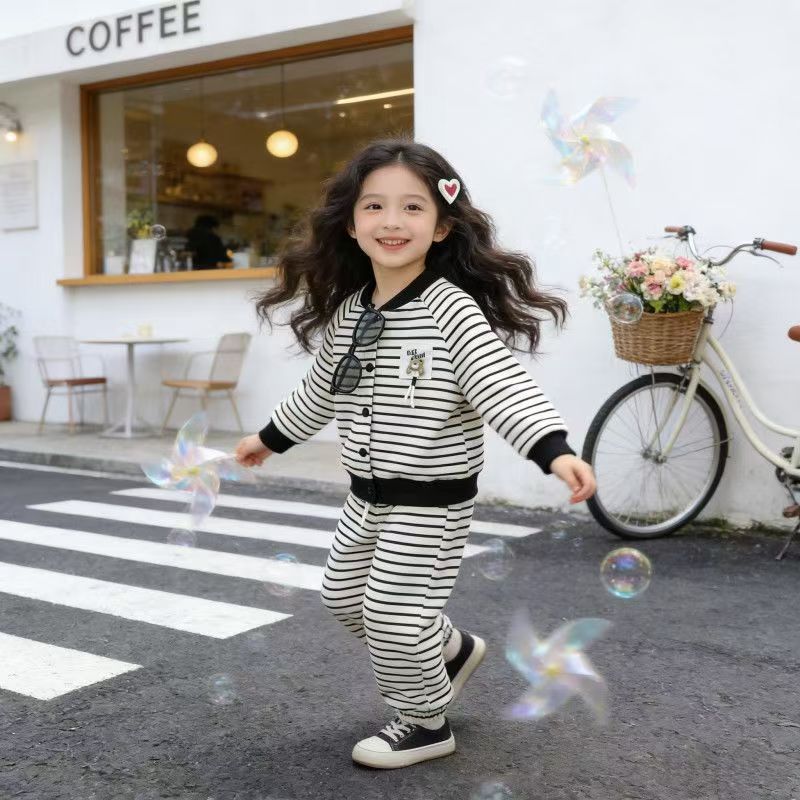 儿童开衫运动套装春秋款男童卫衣