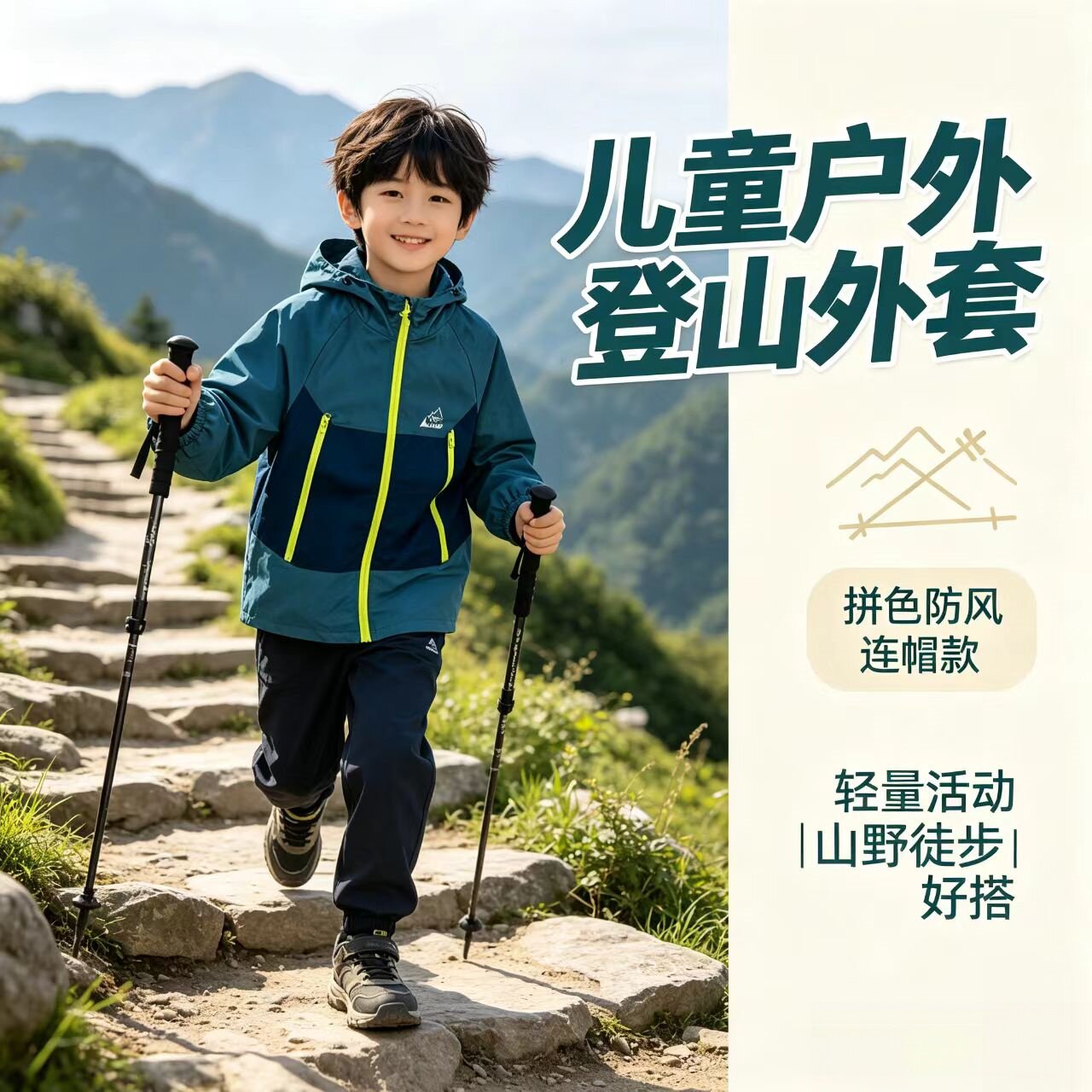 童装儿童冲锋衣初2026春款男童