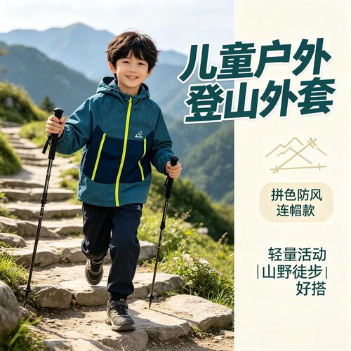 童装儿童冲锋衣初2026春款男童