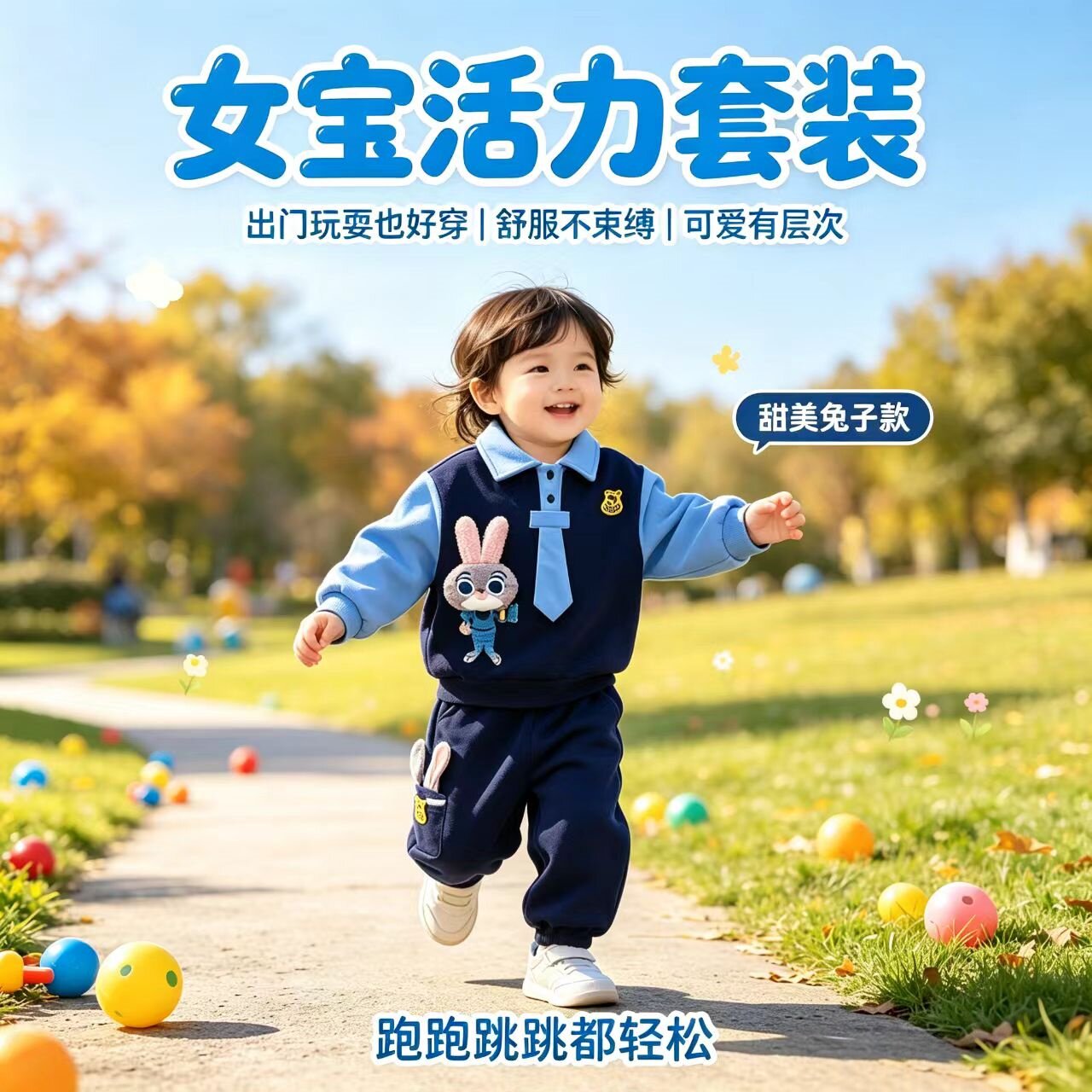 女宝宝春秋冬套装2026年秋装新款