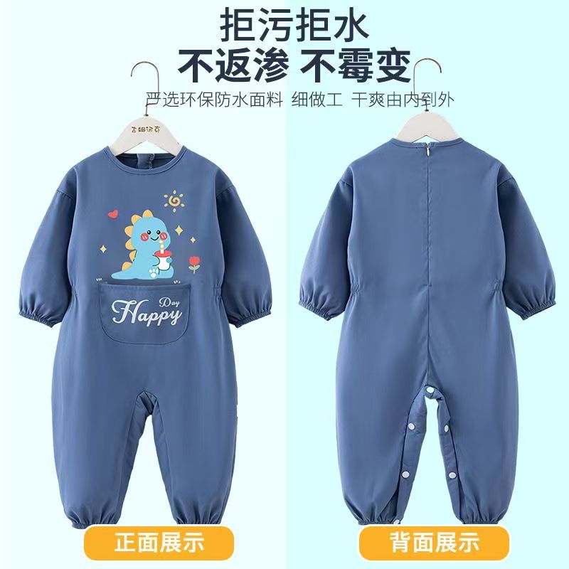 宝宝爬爬服罩衣秋冬一体式爬行服