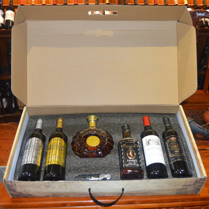 红酒厂家赤霞珠礼盒 干红葡萄酒 快手抖音供货 750ml