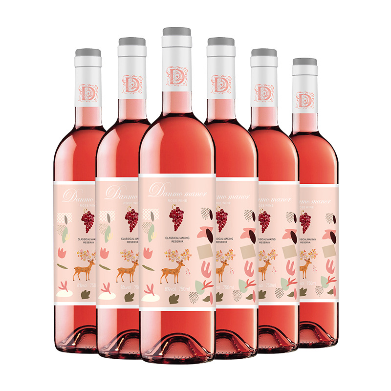 干红葡萄酒工厂直供750ml女生红酒厂家女士赤霞珠桃红