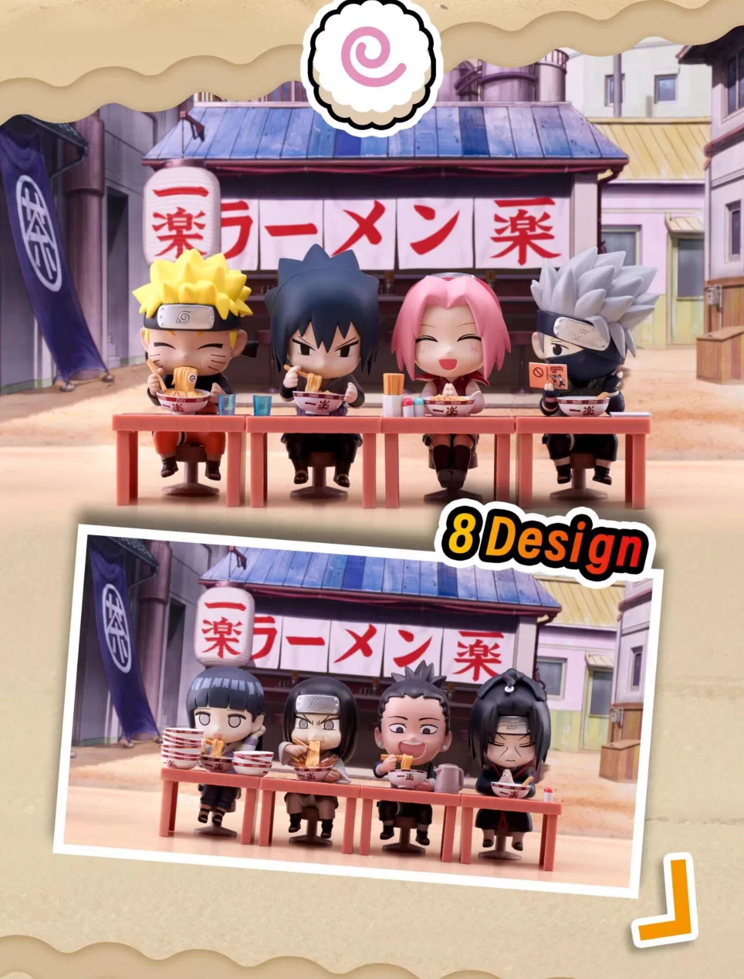 thumbnail for TOPTOY Naruto BNFIGUREQ Shippuden Ramen Theme Blind Box Anime Doll Ornament Gift