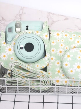 小清新新款富士拍立得雏菊 mini112收纳包相机包保护套便携配肩带