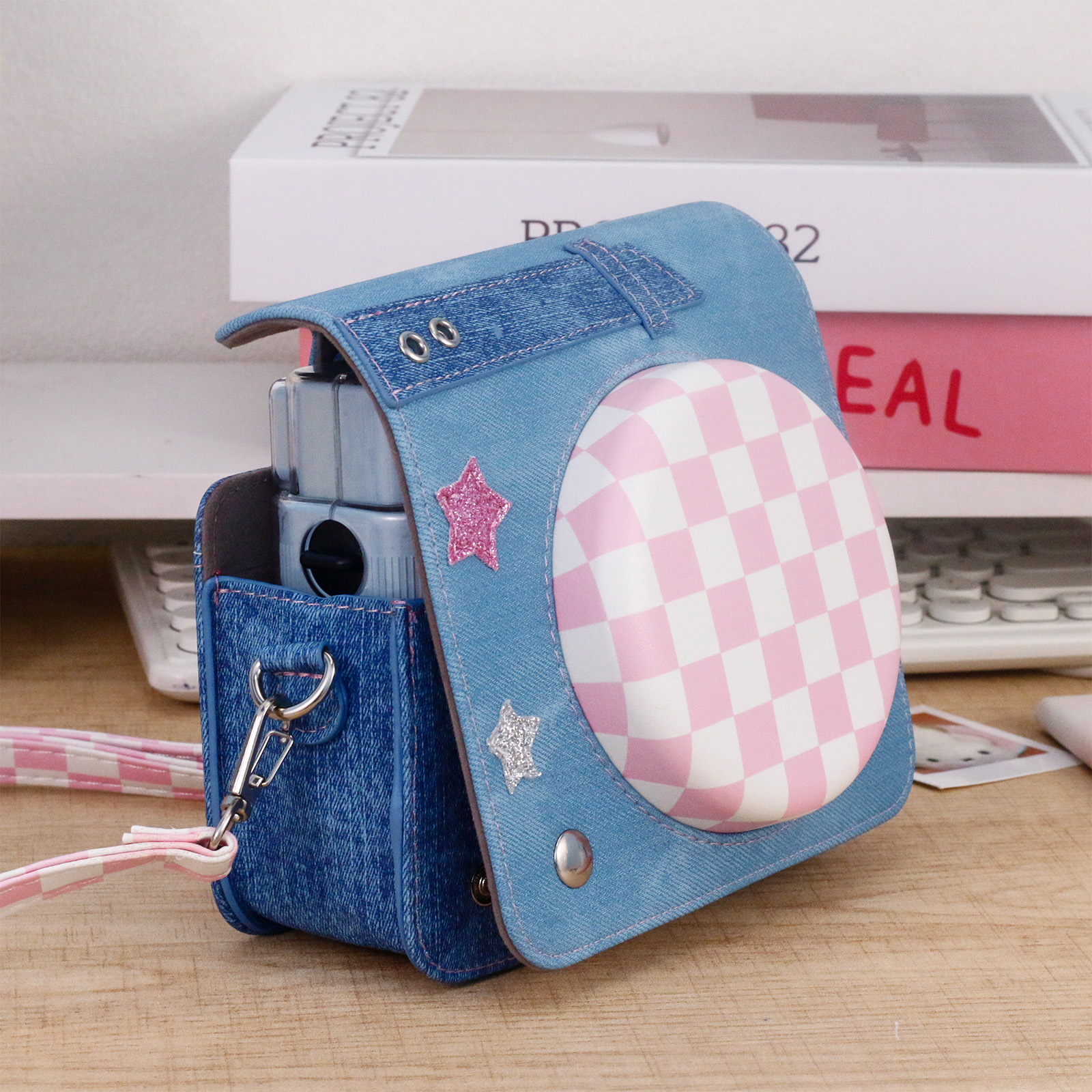 拍立得SQ1/6/40牛仔帆布包透明壳