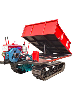 厂家直销农用矿山橡胶履带运输车 山地履带自卸工程车