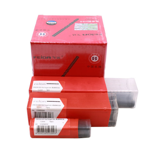 飞达HSS-9341加硬直柄麻花钻头不锈钢铁板铜铝钢木工金属打孔钻咀