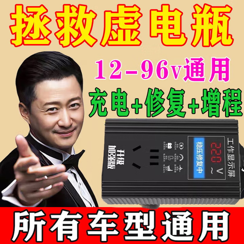 电动车充电桩专用稳压器正品脉冲充电均衡稳压器二三轮通用修复器