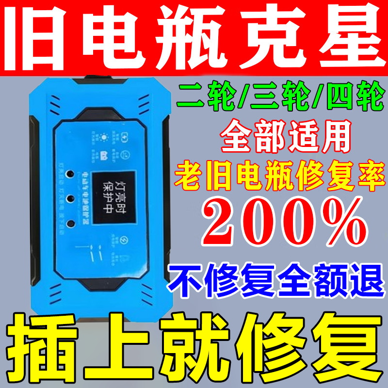 电动车电瓶修复器正品全自动增程续航延长电池寿命充电器激活神器
