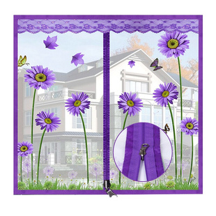 T.夏天窗户防护网纱窗门帘防蚊虫黏贴式魔术贴可拆卸沙窗自粘式加