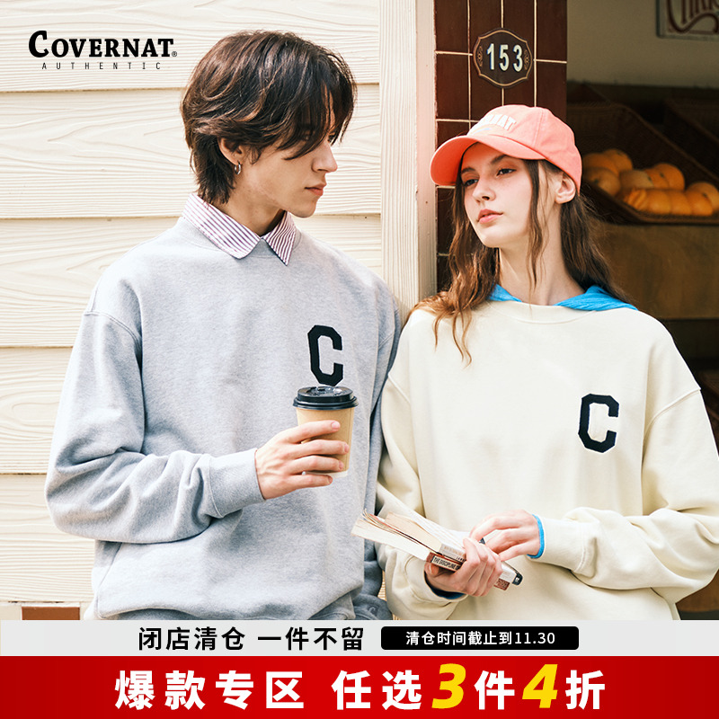 C字母oversize小众高街潮牌卫衣