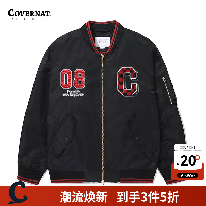 covernat韩国潮牌经典MA-1夹克男女情侣同款潮酷时尚外套春秋美式