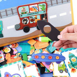 儿童磁性拼图磁力贴贴画玩具益智2 新款 3岁宝宝5小孩4 6岁男女孩