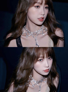 超闪夸张流苏颈链爆闪轻奢小众新娘婚纱钻石项链新款晚会锁骨链