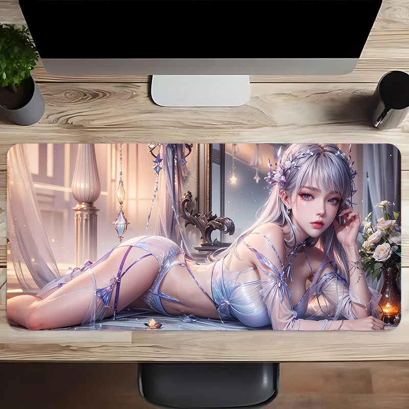 神印王座圣采儿鼠标垫超大号电竞游戏电脑键盘垫国漫笔记本桌定制