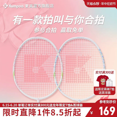 薰风正品羽毛球拍女生双拍RS