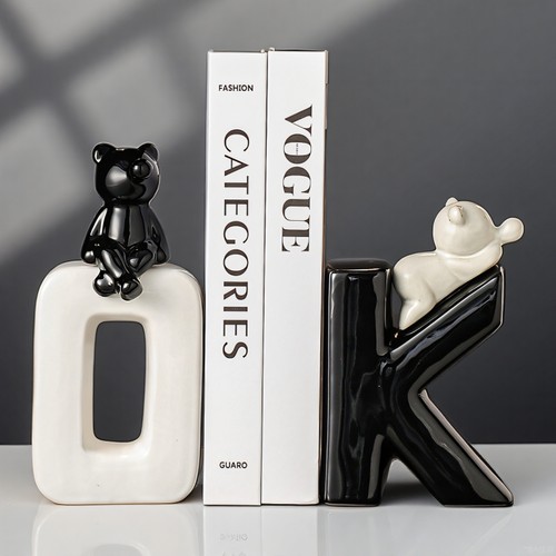 轻奢高档装饰品既是书档也是摆件