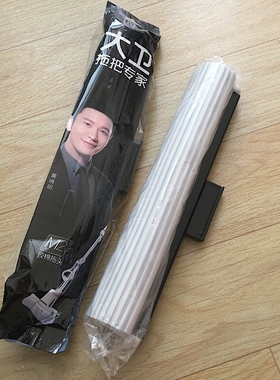大卫原装头M1M2M9plus滚轮胶棉拖把头替换装挤水海绵头卡槽式配件