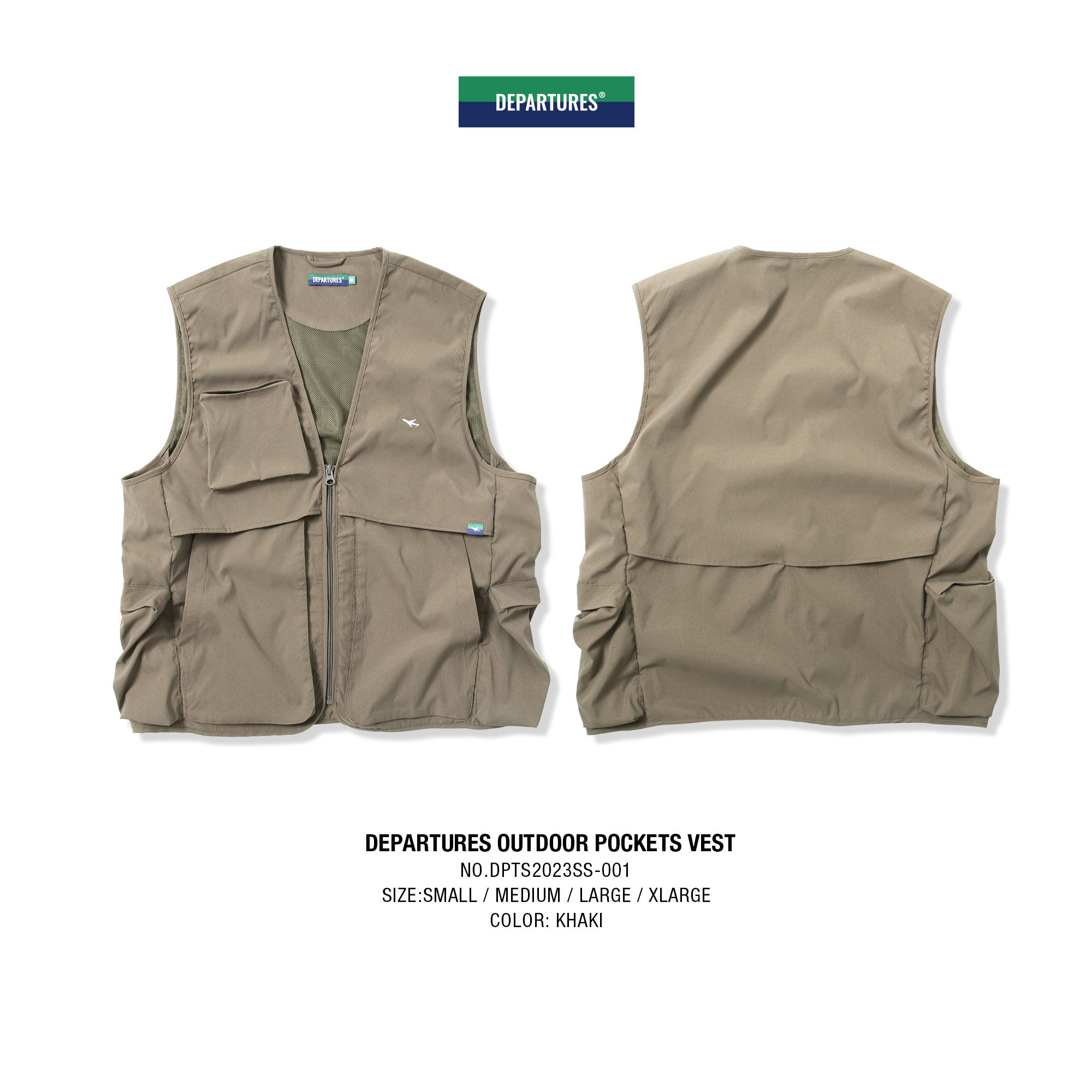 DEPARTURES户外工装多口袋马甲