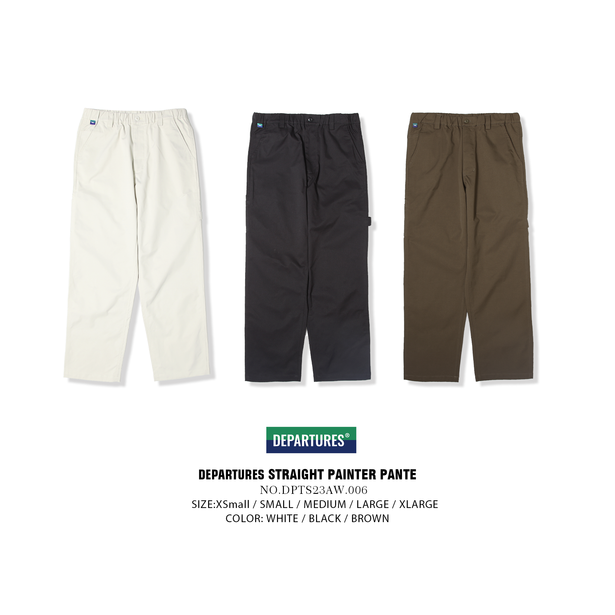 DEPARTURES直筒画家裤