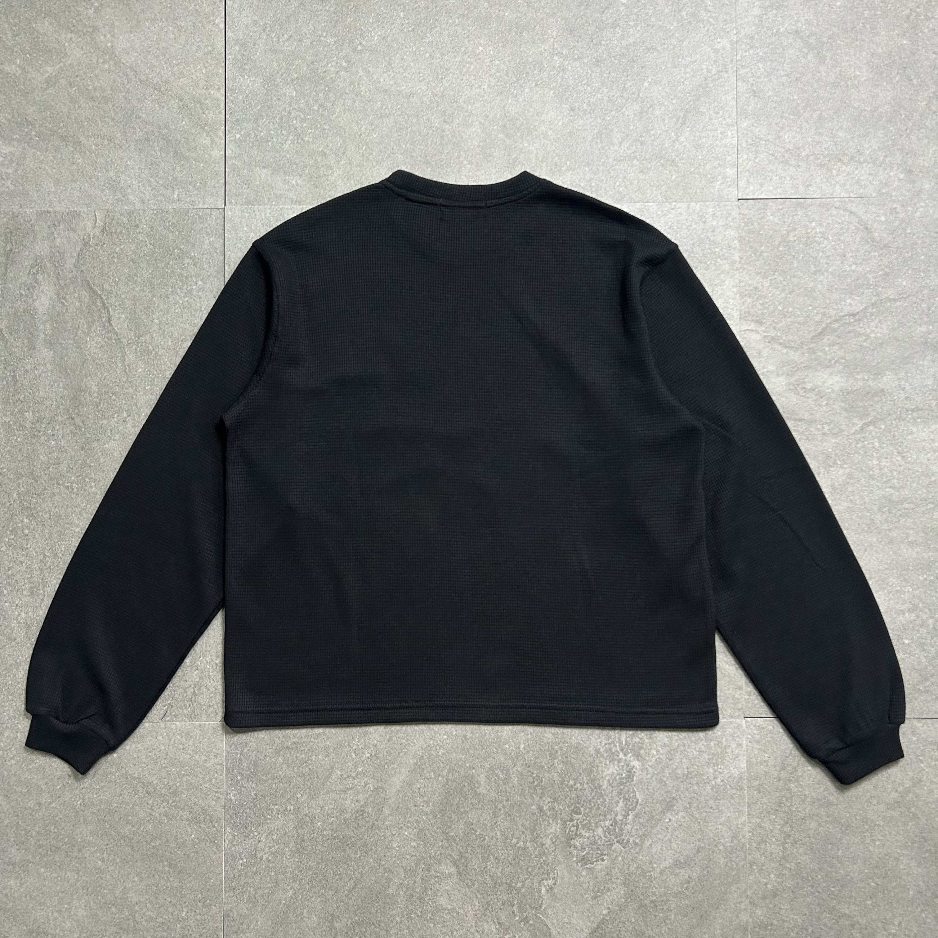 thumbnail for Small logo solid waffle long-sleeve pattern